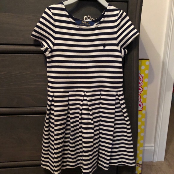 Polo Ralph Lauren Other - Polo navy white striped dress 5T NEW
